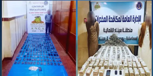 ضبط 80 كجم حشيش بالإسماعيلية والإسكندرية بقيمة 8 ملايين جنيه