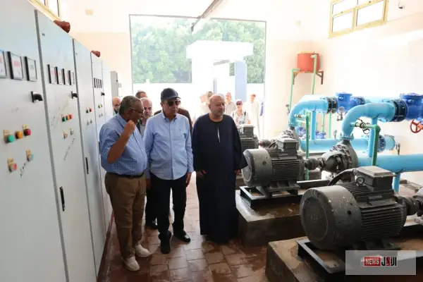 محافظ المنيا يفتتح التشغيل الفعلي لمحطة مياه جزيرة شارونة بمغاغة بتكلفة 45 مليون جنيه لخدمة نحو 60 ألف مواطن