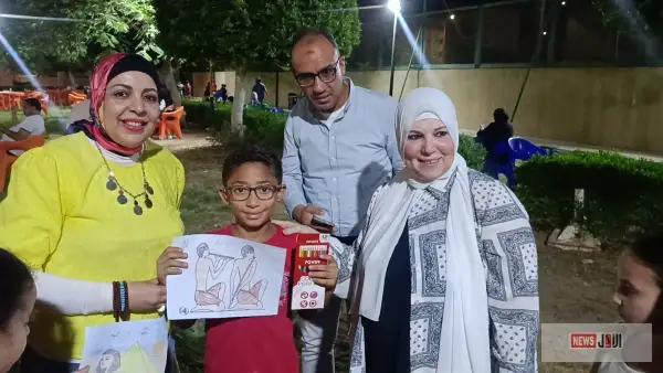ورشة تلوين للأطفال بنادي المنيا الجديدة بالتعاون مع المتحف الأتوني