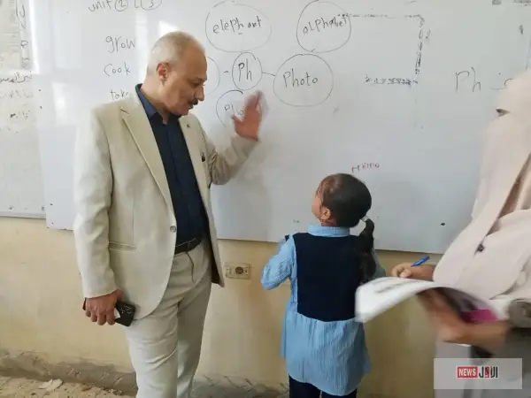متابعة ميدانية لانتظام الدراسة.. وكيل تعليم المنيا يتفقد مدارس الشهيد حمادة طه والأمل ومنشأة الفكرية