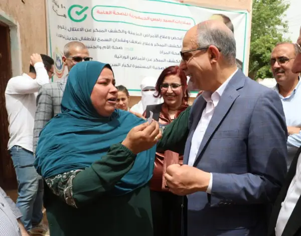 من غرفة الفحص الطبي إلى تحقيق الحلم .. محافظ المنيا يوفر مسكن لسيدة مريضة في ملاطية