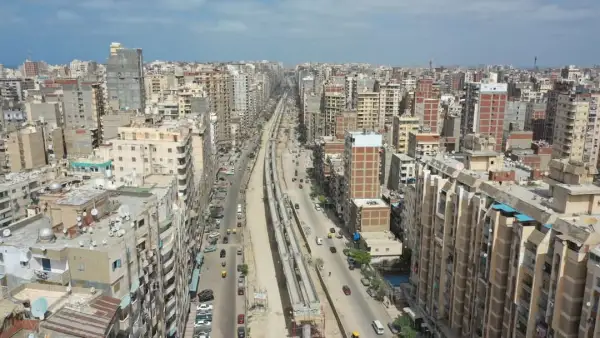 تقدم أعمال تنفيذ مشروع المرحلة الأولى من مترو الإسكندرية