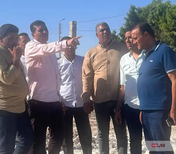 رئيس مدينة المنيا يتفقد إنشاء رصيف السفينة الجديدة لتسهيل عبور المواطنين بين الضفتين