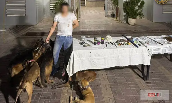 وزارة الداخلية تضبط بلطجي خطير بمدينة نصر يتاجر بالمخدرات ويستخدم كلاب شرسة لترويع المواطنين