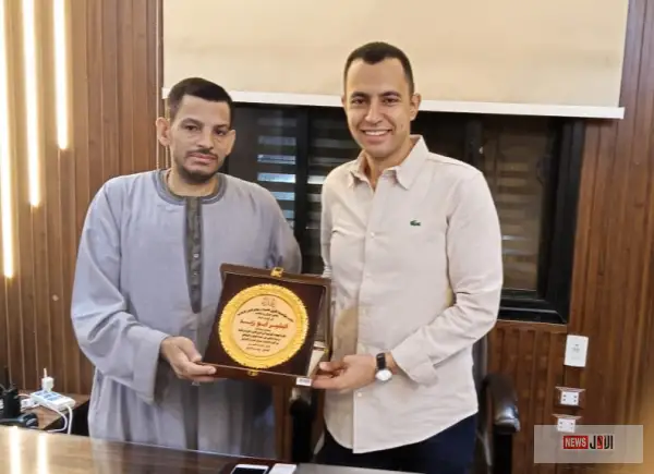 تكريم الرائد البشير أبو زيد معاون مباحث قسم شرطة أول المنيا تقديرًا لجهوده الأمنية