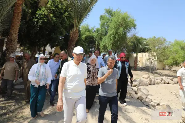 في اليوم العالمي للسياحة.. محافظ المنيا يتفقد أعمال البعثة الأجنبية المشتركة بمنطقة زاوية سلطان