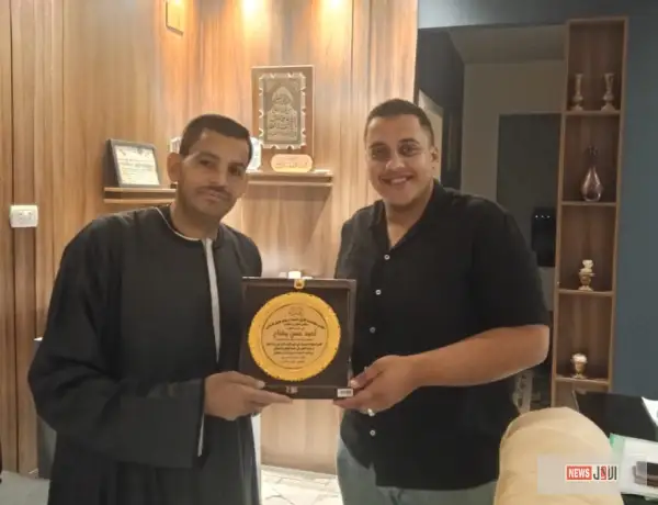 تكريم النقيب أحمد حسن مفتاح تقديرًا لدوره في تعزيز الأمن بمركز المنيا